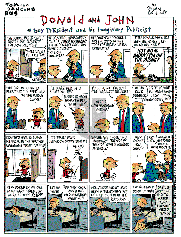 Tom the Dancing Bug on Friday April 27, 2018 Comic Strip