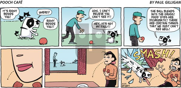 Pooch Cafe on Sunday April 21, 2013 Comic Strip
