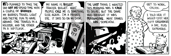 Calvin and Hobbes on Tuesday February 6, 1990 Comic Strip