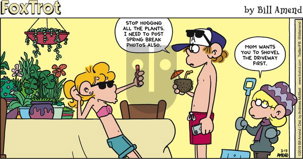 FoxTrot on Sunday March 17, 2019 Comic Strip
