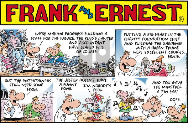 Frank and Ernest on Sunday October 1, 2017 Comic Strip