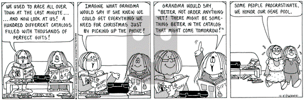 Cathy Classics on Thursday December 8, 1994 Comic Strip