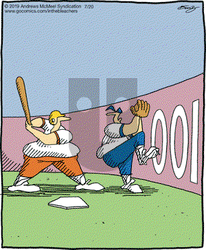 In the Bleachers on Saturday July 20, 2019 Comic Strip