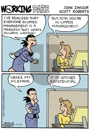 Working Daze on Tuesday April 21, 2009 Comic Strip