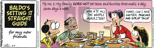 Baldo on Tuesday April 9, 2002 Comic Strip