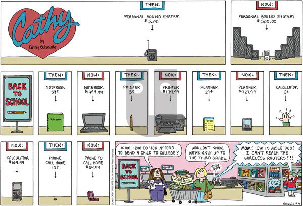 Cathy Classics on Sunday September 9, 2007 Comic Strip