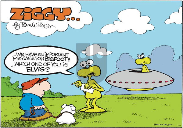 Ziggy on Sunday December 9, 2012 Comic Strip