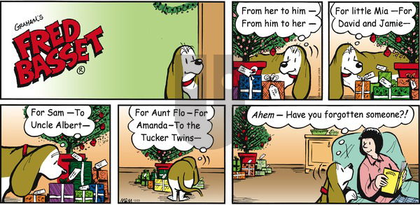 Fred Basset on Sunday December 23, 2012 Comic Strip