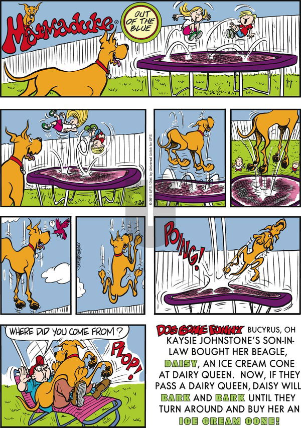 Marmaduke on Sunday July 24, 2016 Comic Strip