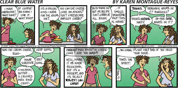 Clear Blue Water on Sunday November 11, 2007 Comic Strip