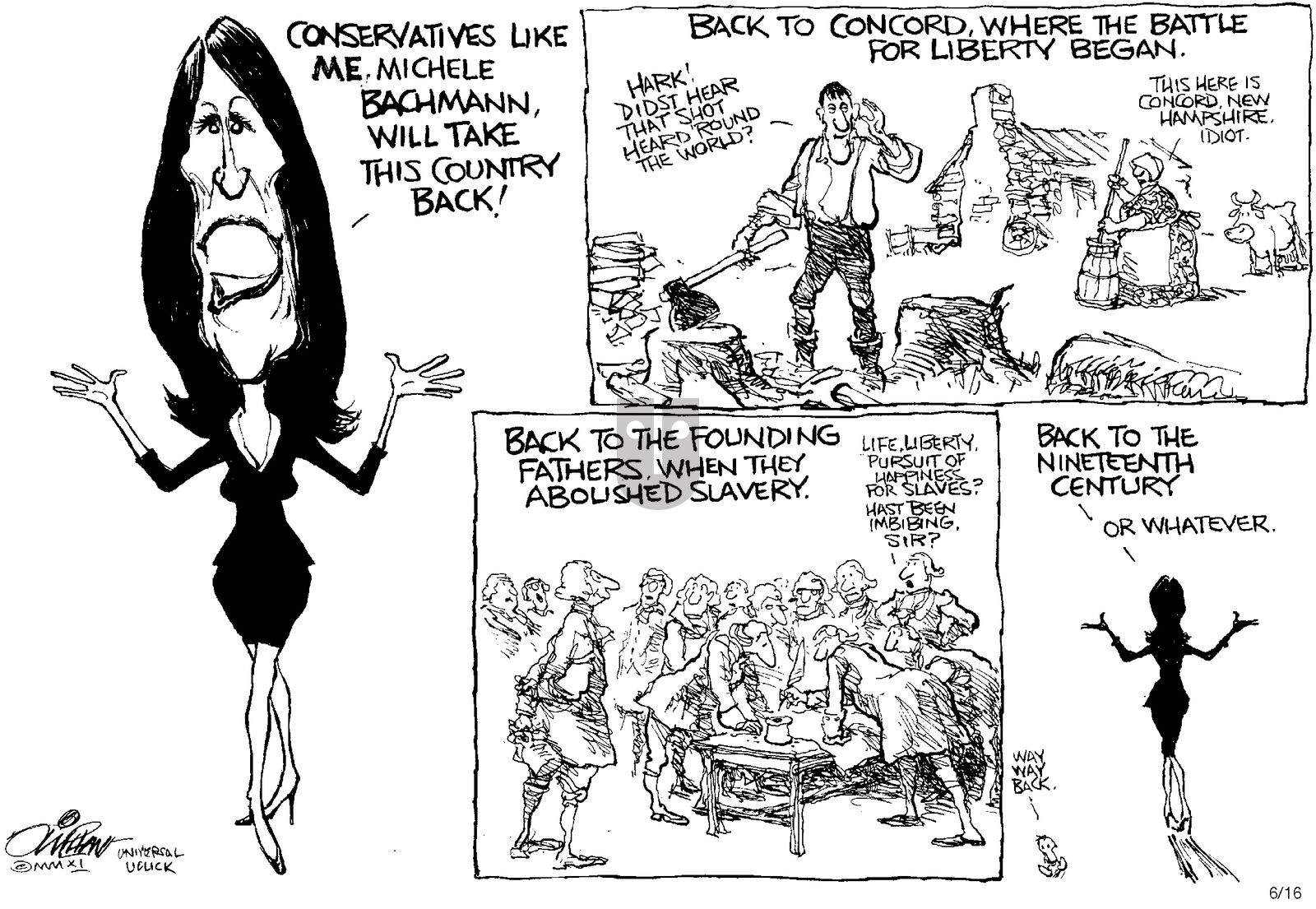 Pat Oliphant - Thursday June 16, 2011 Comic Strip