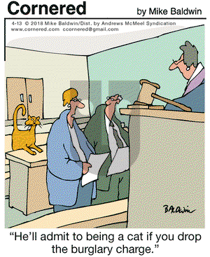 Cornered on Friday April 13, 2018 Comic Strip