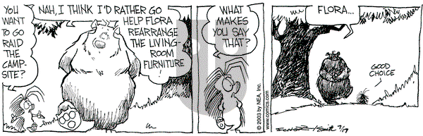 The Grizzwells on Thursday July 17, 2003 Comic Strip