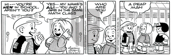 Nancy on Tuesday May 8, 2007 Comic Strip
