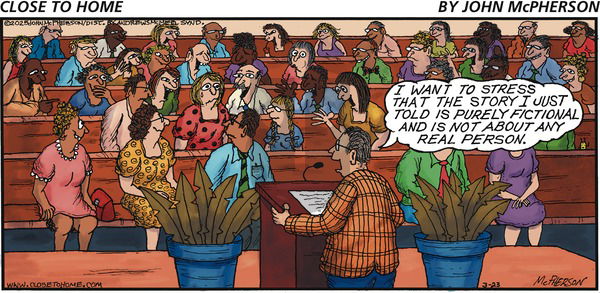 Close to Home on Sunday March 23, 2025 Comic Strip