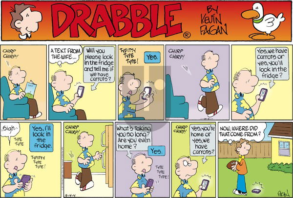 Drabble on Sunday December 14, 2014 Comic Strip