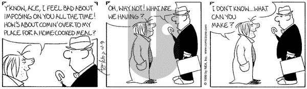 The Born Loser on Friday April 9, 1999 Comic Strip