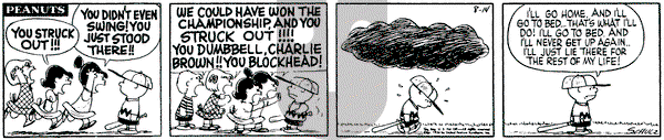 Peanuts on Tuesday August 14, 1956 Comic Strip