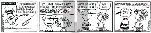Peanuts on Thursday July 1, 1965 Comic Strip