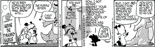 Over the Hedge on Friday August 17, 2001 Comic Strip
