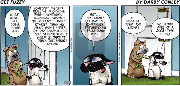 Get Fuzzy on Sunday December 2, 2001 Comic Strip