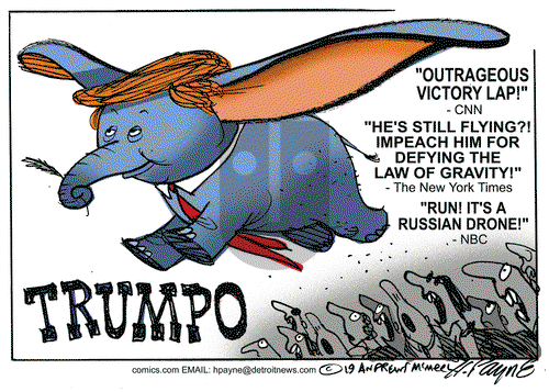 Henry Payne on Monday April 1, 2019 Comic Strip
