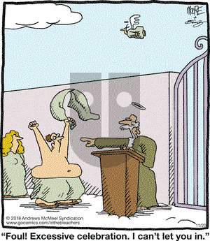 In the Bleachers on Tuesday November 20, 2018 Comic Strip