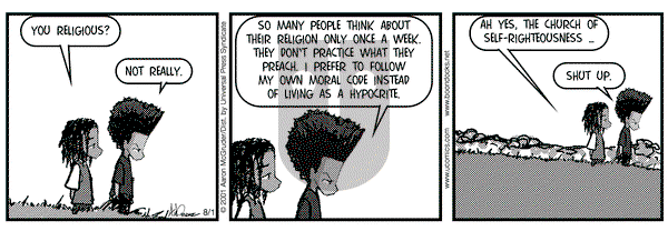 The Boondocks on Wednesday August 1, 2001 Comic Strip