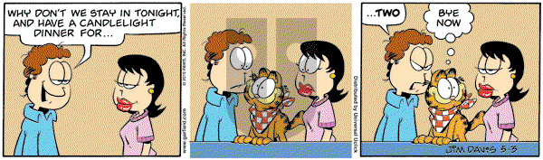 Garfield - Monday May 3, 2010 Comic Strip