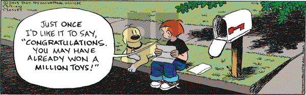 Red and Rover on Saturday April 18, 2015 Comic Strip