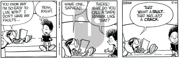 Grand Avenue on Thursday May 10, 2001 Comic Strip