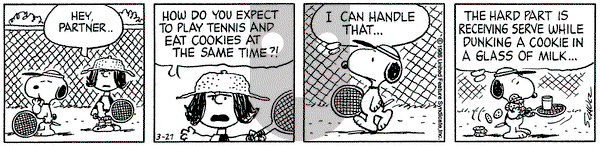 Peanuts on Thursday March 27, 1986 Comic Strip