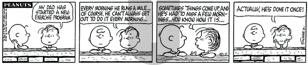 Peanuts on Thursday October 5, 1967 Comic Strip