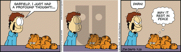 Garfield on Monday July 28, 2014 Comic Strip