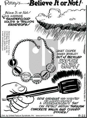 Ripley's Believe It or Not on Friday May 22, 1998 Comic Strip