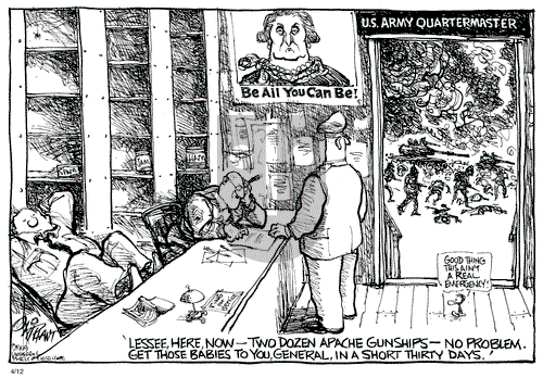 Pat Oliphant on Sunday June 13, 1999 Comic Strip