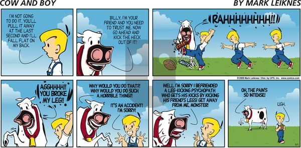 Cow and Boy Classics - Sunday October 5, 2008 Comic Strip