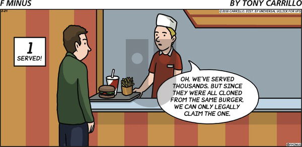 F Minus on Sunday February 21, 2016 Comic Strip