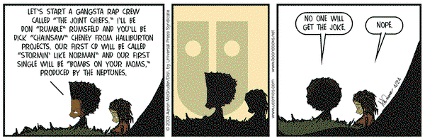 The Boondocks on Thursday April 24, 2003 Comic Strip