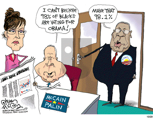Glenn McCoy on Wednesday October 29, 2008 Comic Strip