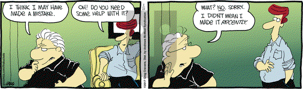 The Buckets on Saturday January 21, 2017 Comic Strip