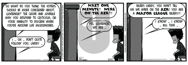 The Boondocks on Wednesday September 20, 2000 Comic Strip