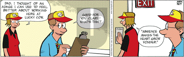 Lucky Cow on Saturday October 11, 2003 Comic Strip