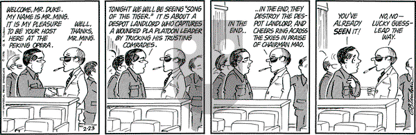 Doonesbury on Monday February 23, 1976 Comic Strip