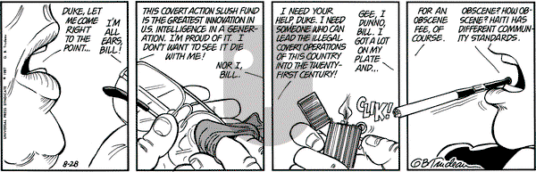 Doonesbury on Friday August 28, 1987 Comic Strip