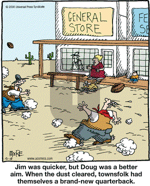 In the Bleachers on Wednesday December 13, 2000 Comic Strip