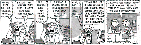 Cathy Classics on Friday December 15, 1995 Comic Strip