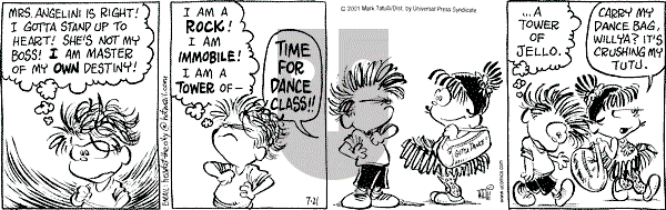 Heart of the City on Saturday July 21, 2001 Comic Strip