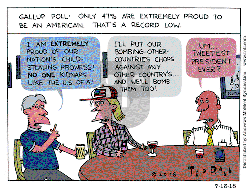 Ted Rall on Friday July 13, 2018 Comic Strip
