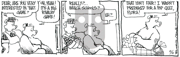 The Grizzwells on Wednesday October 10, 2001 Comic Strip